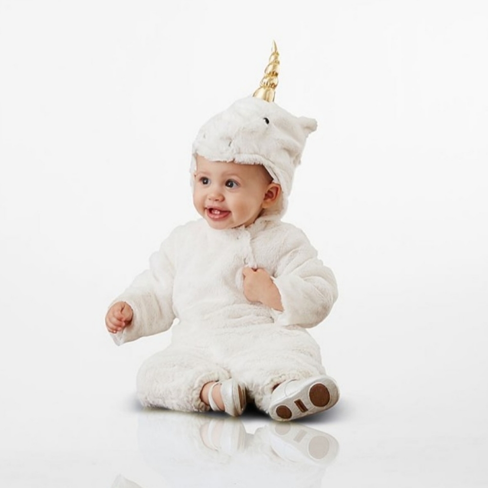 Pottery Barn Kids Unicorn 6-12M Snowsuit Costume - Picture 2 of 7